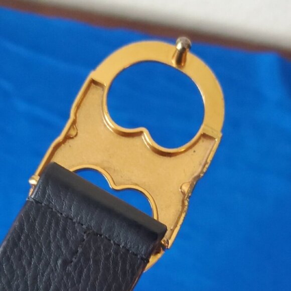 Tory Burch Gemini Leather Belt sz 8 - Picture 3 of 8